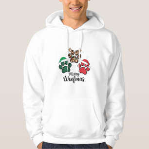 Hund Mama Weihnachten Fröhliche Woofmas Hund Liebh Hoodie