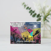 Hund Mans Bester Freund? Funny Gifts & Sammlerstüc Postkarte (Stehend Vorderseite)