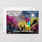 Hund Mans Bester Freund? Funny Gifts & Sammlerstüc Postkarte (Vorne/Hinten)