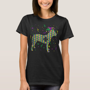 Hund Mardi Gras Outfit Pitbull Welpe Lover Men Wom T-Shirt