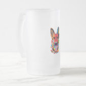 Hund Mattglas Bierglas (Vorderseite Links)
