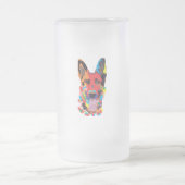 Hund Mattglas Bierglas (Mittel)