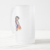 Hund Mattglas Bierglas (Vorderseite Links)