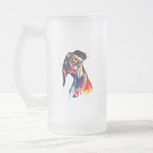Hund Mattglas Bierglas (Links)