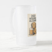 Hund Mattglas Bierglas (Vorderseite Links)
