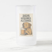 Hund Mattglas Bierglas (Mittel)