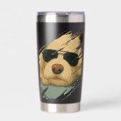 Hund Max insulated Tumbler Thermobecher (Vorderseite)