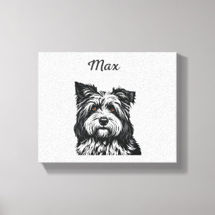 Hund Max Leinwanddruck