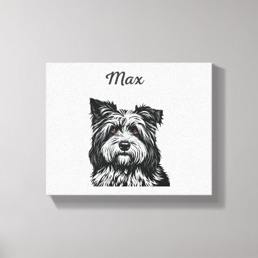 Hund Max Leinwanddruck (Vorderseite)