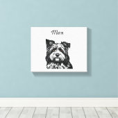 Hund Max Leinwanddruck (Insitu (Holzboden))