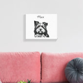 Hund Max Leinwanddruck (Insitu (Wohnzimmer))