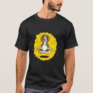 Hund Meditation Yoga Beagle Labrador Husky Schäfer T-Shirt