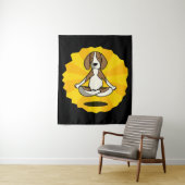 Hund Meditation Yoga Beagle Labrador Husky Sheperd Wandteppich (Beispiel)