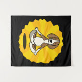 Hund Meditation Yoga Beagle Labrador Husky Sheperd Wandteppich (Vorderseite (Horizontal))