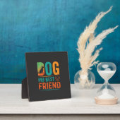 Hund mein bester Freund Retro-Design Fotoplatte (InSitu)