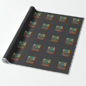 Hund mein bester Freund Retro-Design Geschenkpapier (Ungerollt)