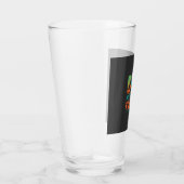 Hund mein bester Freund Retro-Design Glas (Rechts)