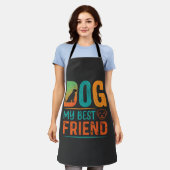Hund mein bester Freund Retro-Design Schürze (Getragen)