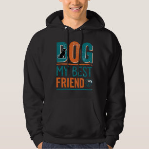 Hund mein bester Freund Vintage Hundeliebhaber-Shi Hoodie