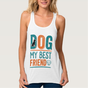 Hund mein bester Freund Vintage Hundeliebhaber-Shi Tank Top