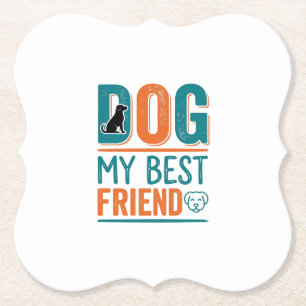 Hund mein bester Freund Vintage-Hundeliebhaber-Shi Untersetzer