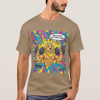 Hund Meme Workout-Modus Lustige Fitness-Frau T-Shirt