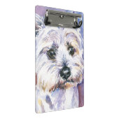 Hund Mini Klemmbrett (Schrägansicht)