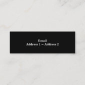 Hund Mini Visitenkarte (Rückseite)