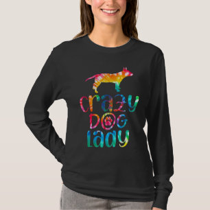 Hund Miniatur-Bullterrier Tie Dye T-Shirt
