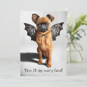 Hund mit Baderingen Einladung (Stehend Vorderseite)