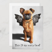 Hund mit Baderingen Einladung (Vorne/Hinten)