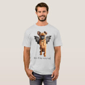 Hund mit Baderingen T-Shirt (Vorne ganz)