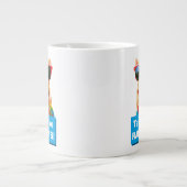 Hund mit Big Lollipop Jumbo-Tasse (Vorderseite)
