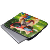 Hund mit Big Lollipop Laptopschutzhülle (Vorne Knopf)