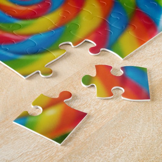 Hund mit Big Lollipop Puzzle (Seite)