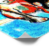 Hund mit Birne Poster (Ecke)