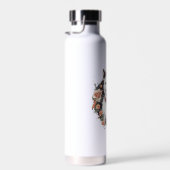 Hund mit Blume Trinkflasche (Rechts)