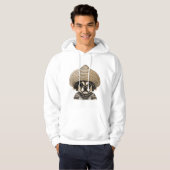 Hund mit brauner Farbe Hoodie (Vorne ganz)