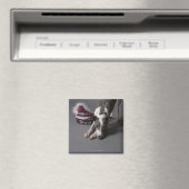 Hund mit Diva-Schüssel, Sniffboden Magnet (In Situ (Geschirrspüler))