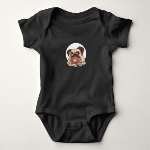 Hund mit Donut Baby Strampler