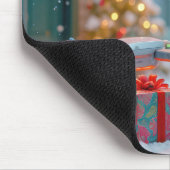 Hund mit Drohne und Weihnachtsgeschenk Mousepad (Ecke)