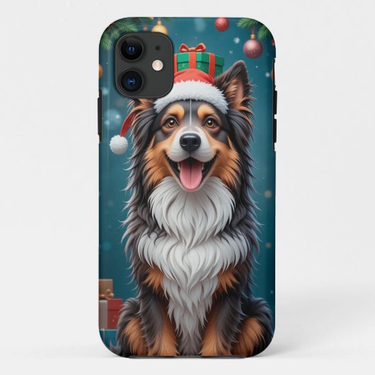 Hund mit einem lebendigen und freundlichen Ausdruc Case-Mate iPhone Hülle (Rückseite)