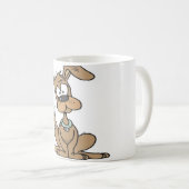 Hund mit einem lustigen verwirrten kaffeetasse (VorderseiteRechts)