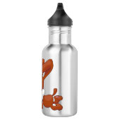 Hund mit einer Knochen-Wasser-Flasche Trinkflasche (Rechts)