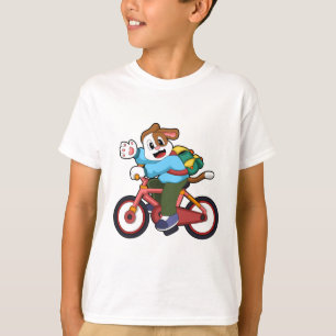 Hund mit Fahrrad T-Shirt