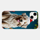 Hund mit flauschigem Fell Case-Mate iPhone Hülle (Rückseite (Horizontal))