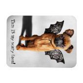 Hund mit Fledermausen Magnet (Horizontal)