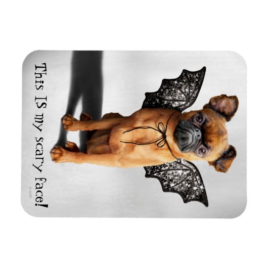 Hund mit Fledermausen Magnet (Horizontal)