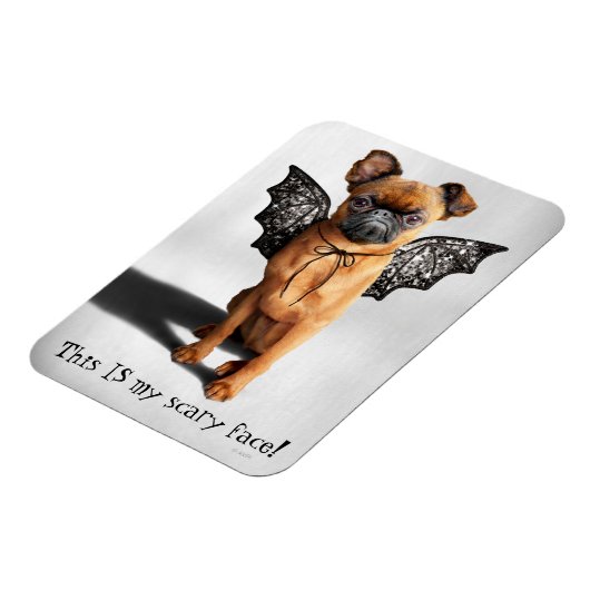 Hund mit Fledermausen Magnet (Linke Seite)