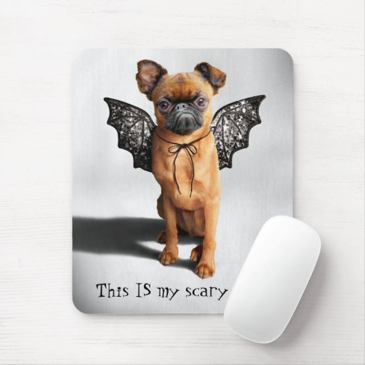 Hund mit Fledermausen Mousepad (Mit Mouse)